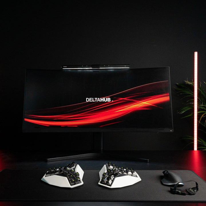 DELTAHUB Gaming Desk Pad Black デスクマット