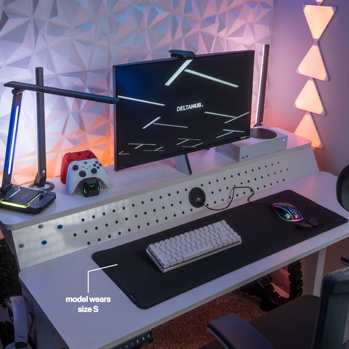 DELTAHUB Gaming Desk Pad Black デスクマット