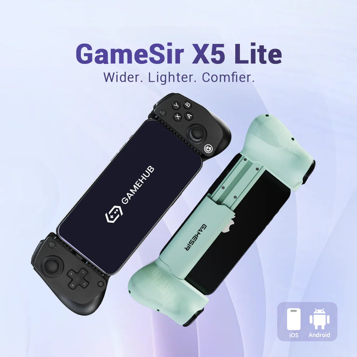 GameSir X5 Lite モバイルゲーミングコントローラー Android / iPhone 16 / 15 シリーズ  iPad mini 有線 Type-C接続