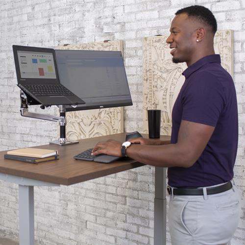 ERGOTRON LX デスクマウント デュアル モニターアーム 縦/横型 24インチ(6.4~18.1kg)まで対応