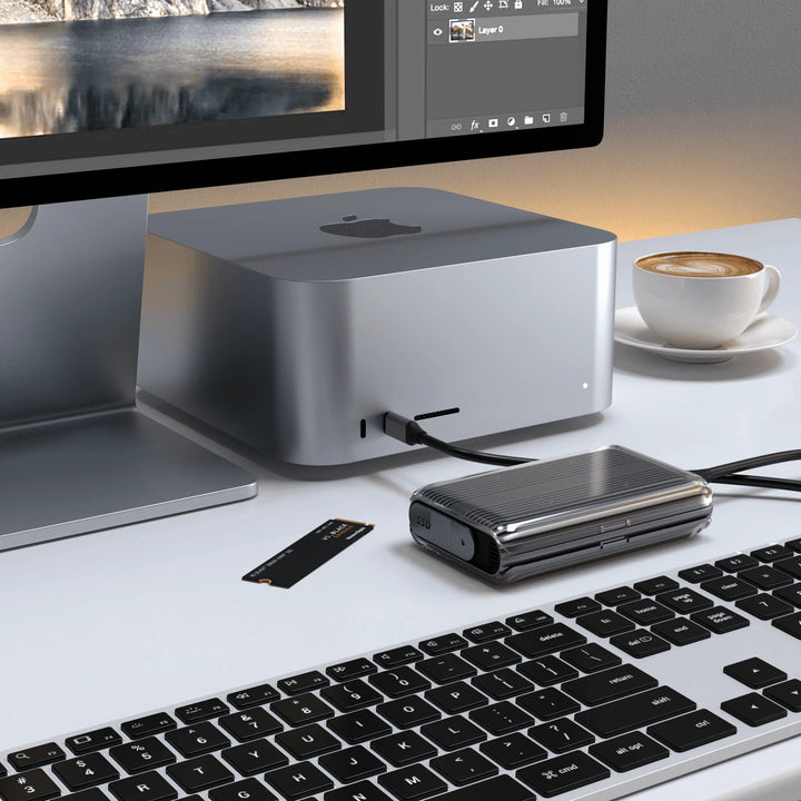 Satechi USB4 NVMe SSD Pro Enclosure 外付けケース 2280/2260/2242mm対応 PCI-E Gen 4x4 最大16TB