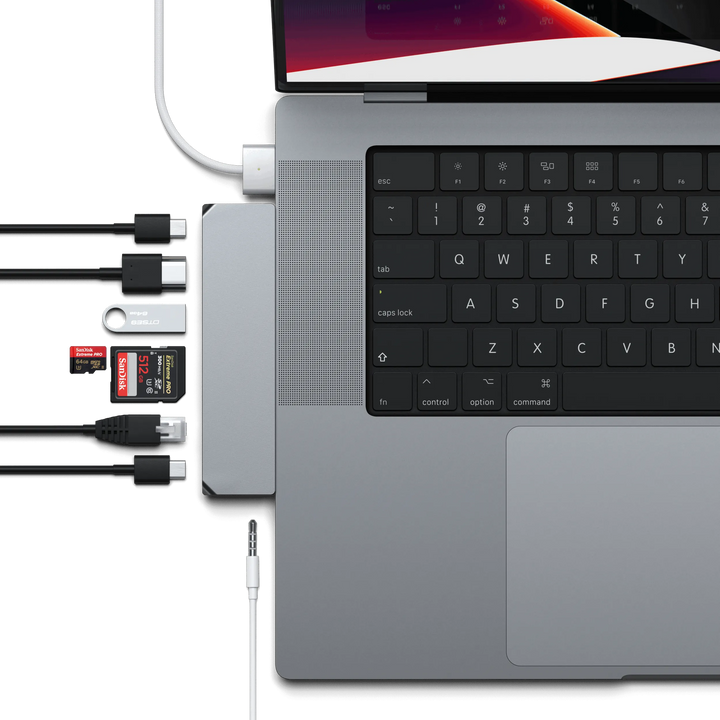 Satechi Pro Hub Max USB-C PRO PD対応 ハブアダプター (MacBookPro Air M1 M2 M3 M4対応)