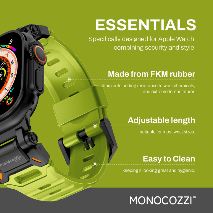 MONOCOZZI Apple Watch 49 / 46 / 45 / 44mm ESSENTIALS Rubber Strap アップルウォッチバンド