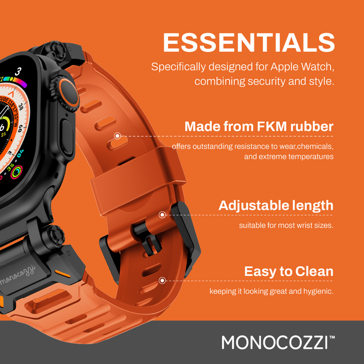 MONOCOZZI Apple Watch 49 / 46 / 45 / 44mm ESSENTIALS Rubber Strap アップルウォッチバンド