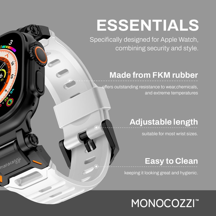 MONOCOZZI Apple Watch 49 / 46 / 45 / 44mm ESSENTIALS Rubber Strap アップルウォッチバンド