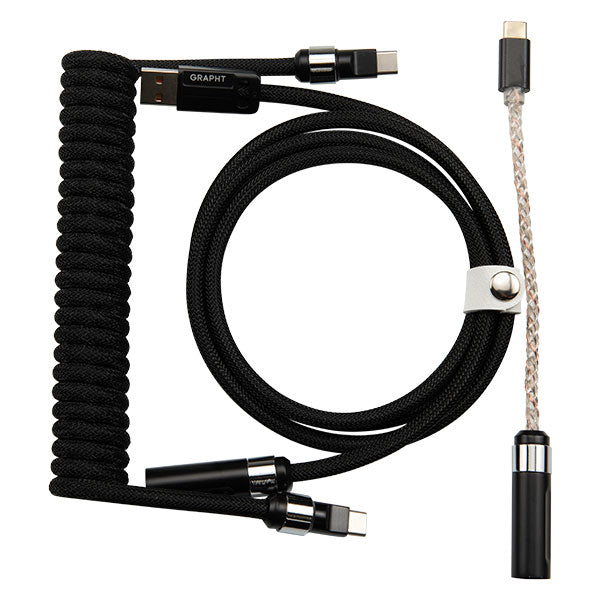 Team GRAPHT ライティングコイルケーブル Ultra USB Type-C - USB A