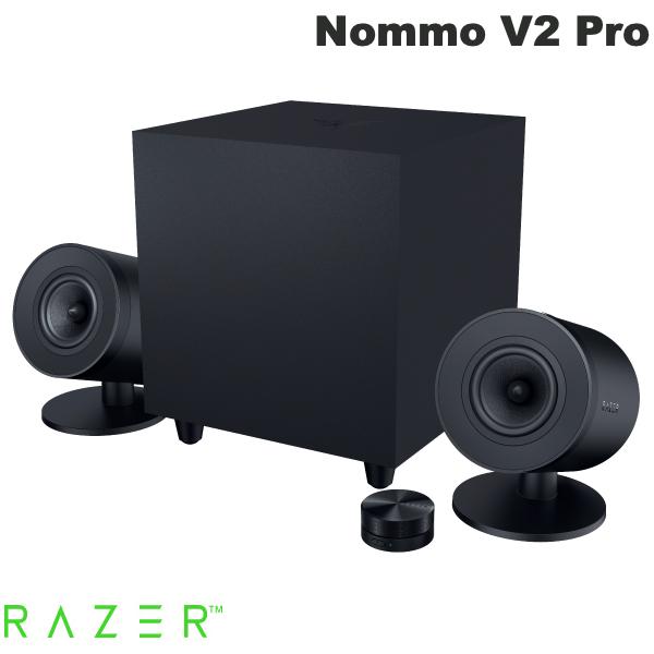 Razer Nommo V2 Pro Bluetooth 5.3 ワイヤレスサブウーファー/Wireless Control Pod付属  RGBライティング搭載 ゲーミングスピーカー ブラック