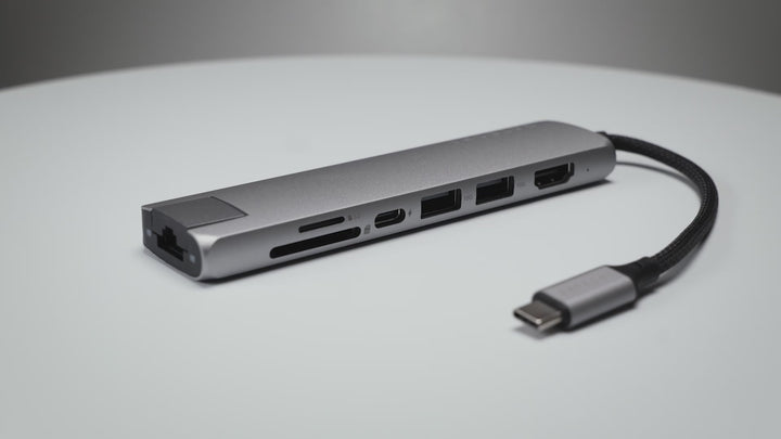 Satechi 7-in-1 USB-C Slim Multiport Adapter with Ethernet PD対応 スリムマルチポートアダプター with イーサーネット