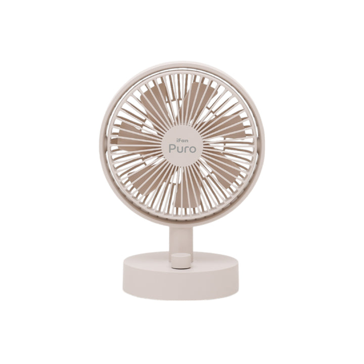 ELAiCE iFan Puro 25 自動首振り機能付き コードレスデスクファン アイボリー  ポータブル扇風機  暑さ対策