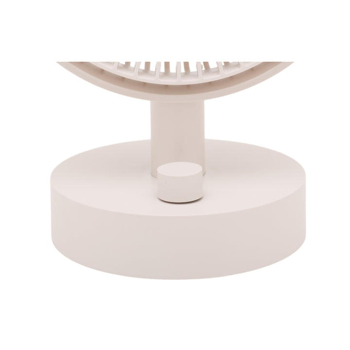 ELAiCE iFan Puro 25 自動首振り機能付き コードレスデスクファン アイボリー  ポータブル扇風機  暑さ対策