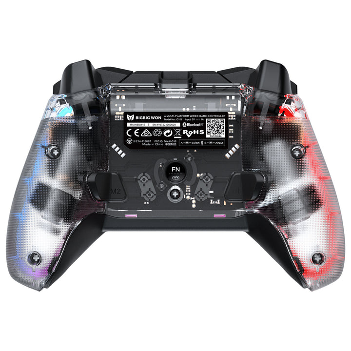BIGBIG WON RAINBOW S / RAINBOW Lite有線ゲームコントローラー Nintendo Switch / Windows対応 スケルトンデザイン