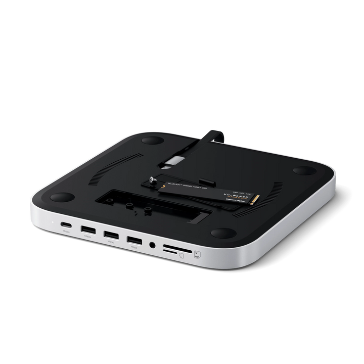 Satechi Stand & Hub for Mac Mini Studio with NVMe SSD Enclosure NVMe対応(2280/2260/2242mm)外付けケース スタンド&ハブ