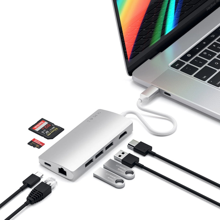 Satechi USB-C Multi-Port Adapter 4K with Ethernet V2 PD対応 マルチポートアダプター4K with イーサーネット