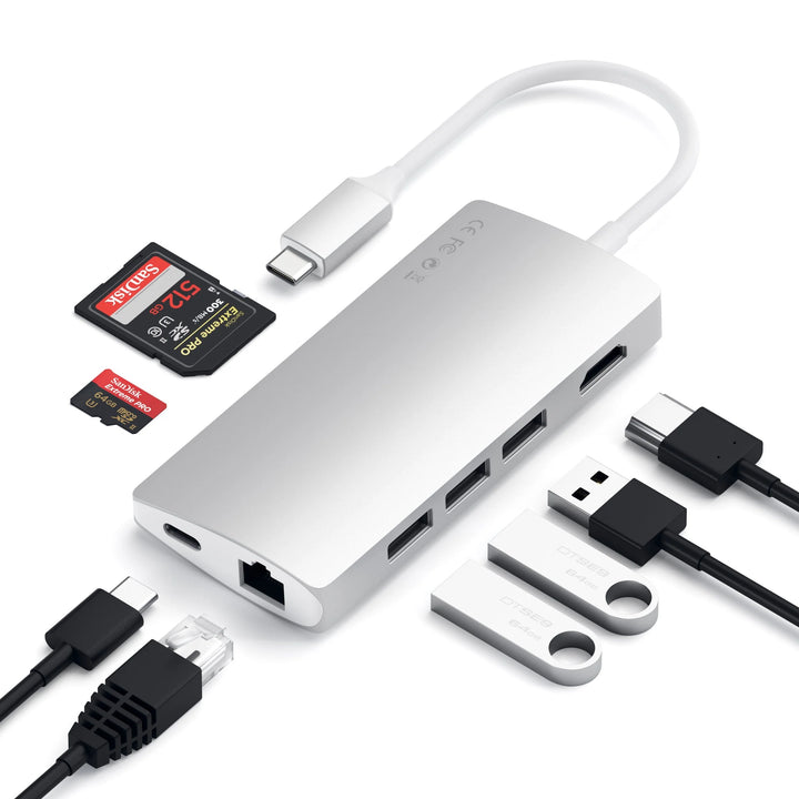 Satechi USB-C Multi-Port Adapter 4K with Ethernet V2 PD対応 マルチポートアダプター4K with イーサーネット