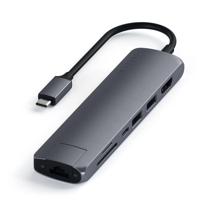 Satechi 6-in-1 USB-C Slim Multiport Adapter PD対応 スリムマルチポートアダプター