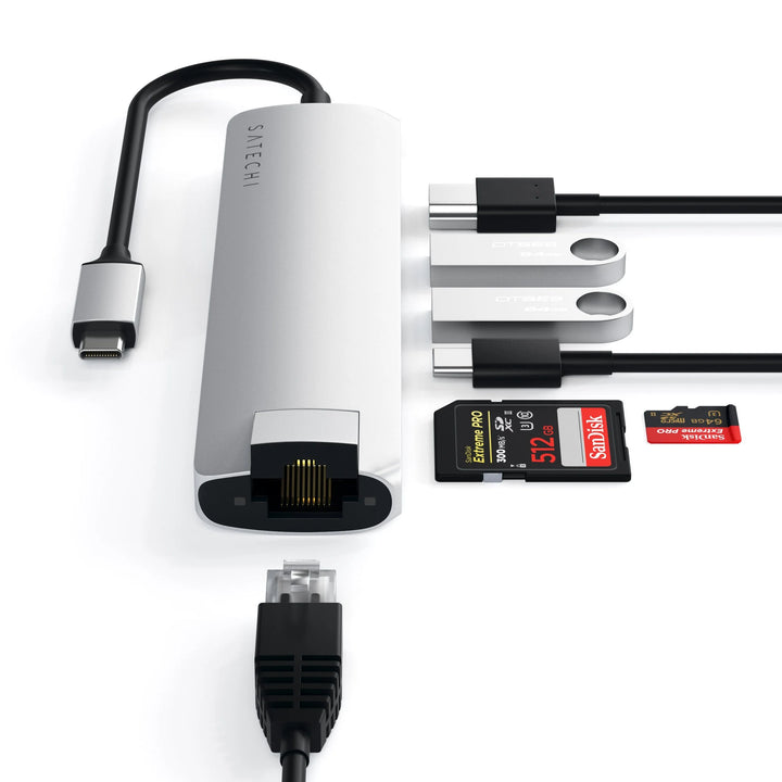Satechi 6-in-1 USB-C Slim Multiport Adapter PD対応 スリムマルチポートアダプター