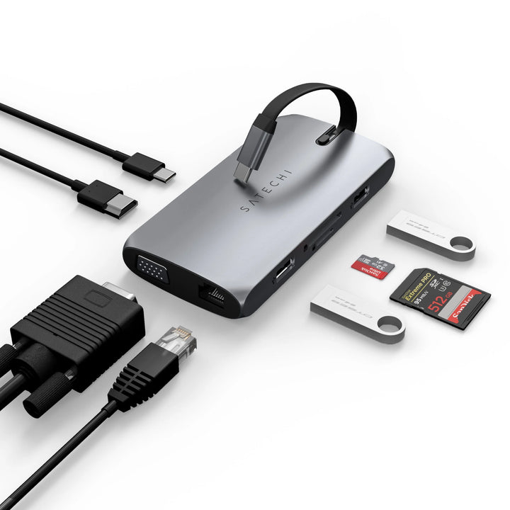 Satechi USB-C On-the-Go Multiport Adapter PD対応 マルチポートアダプター