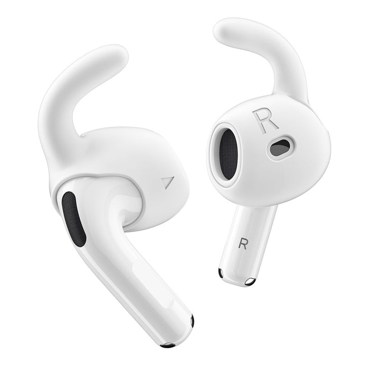 keyBudz AirPods 4 専用 イヤーフック EarBuddyz ホワイト（専用ポーチ付き）