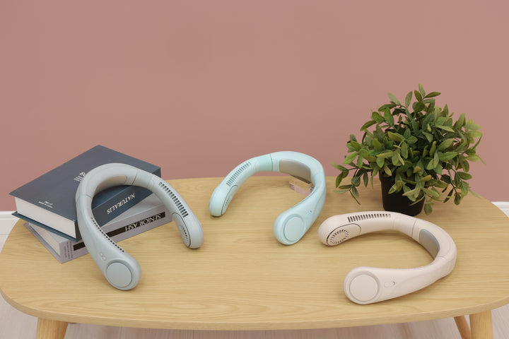 ELAiCE iFan CollarIce Ice 25 ペルチエ冷却プレート付き パワフルネックファン ポータブル扇風機 ペルチェ式 首掛け扇風機 暑さ対策