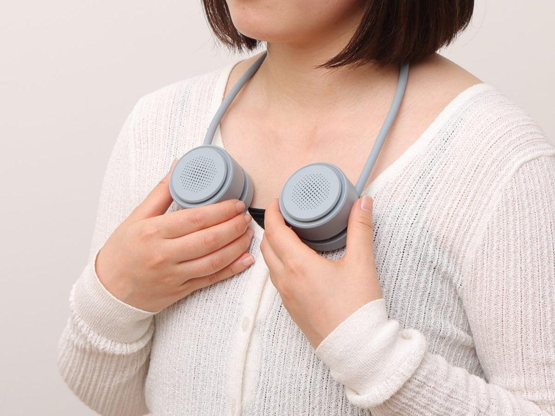 ELAiCE iFan Reel 25 折り畳み式 コンパクトネックファン ポータブル扇風機 首掛け扇風機 暑さ対策
