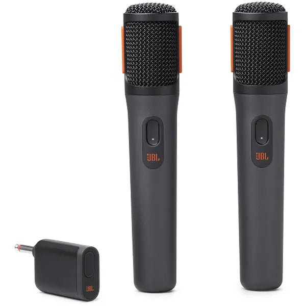 JBL PARTYBOX WIRELESS MIC バッテリー内蔵 2.4GHz ワイヤレスマイク 2本セット 6.3mmアナログ端子ドングル付 カラオケマイク