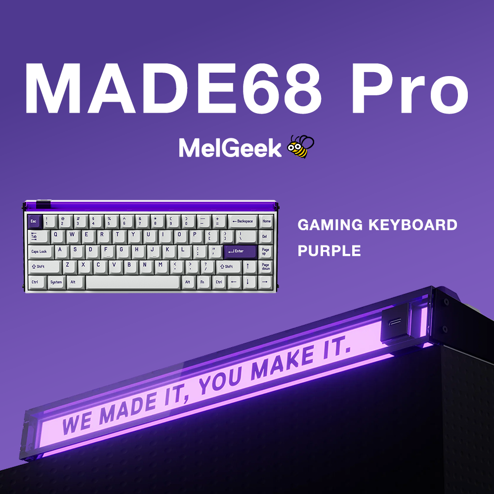MelGeek MADE68 Pro 65% 英語配列 有線 8000Hz ラピッドトリガー MelGeek MADE68 Pro 65% 英語配列 有線 8000Hz ラピッドトリガー