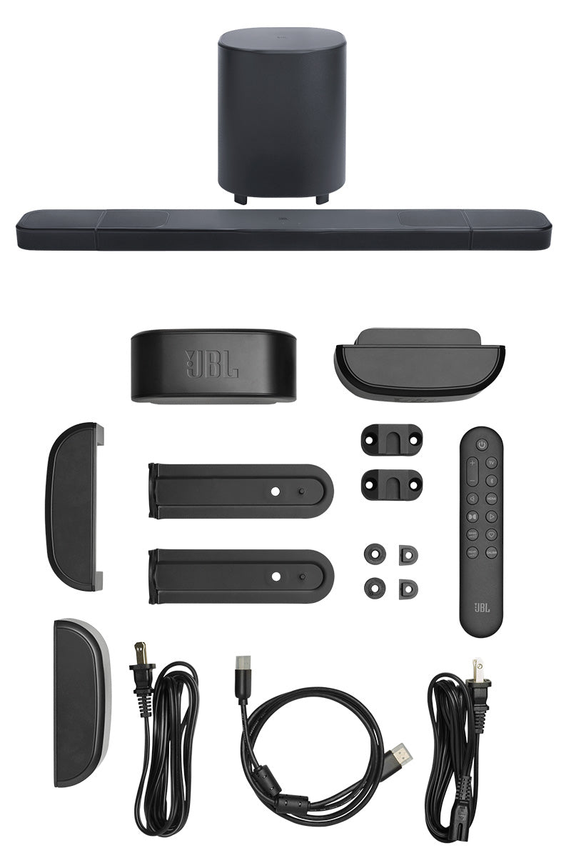 JBL BAR1000MK2 Bluetooth 5.3 ワイヤレス 7.1.4ch サラウンドシステム サウンドバー サラウンドスピーカー サブウーファー付属 ブラック