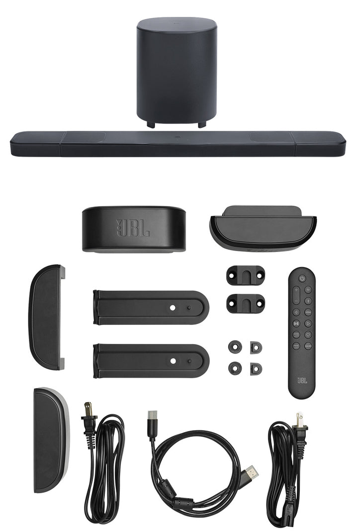 JBL BAR1000MK2 Bluetooth 5.3 ワイヤレス 7.1.4ch サラウンドシステム サウンドバー サラウンドスピーカー サブウーファー付属 ブラック