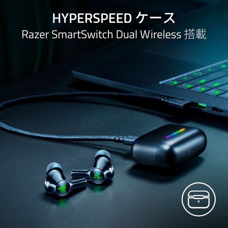 Razer Hammerhead V3 X HyperSpeed Bluetooth 5.3 ワイヤレスマルチプラットフォームゲーミングイヤフォン