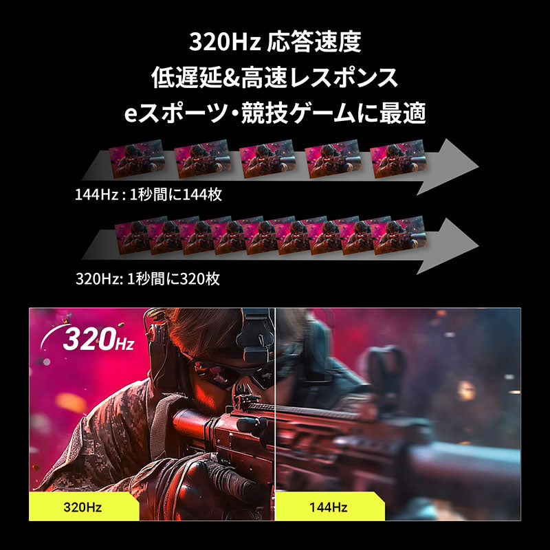 GRAPHT THE SHOOTER Gaming Monitor 27インチ ゲーミングモニター