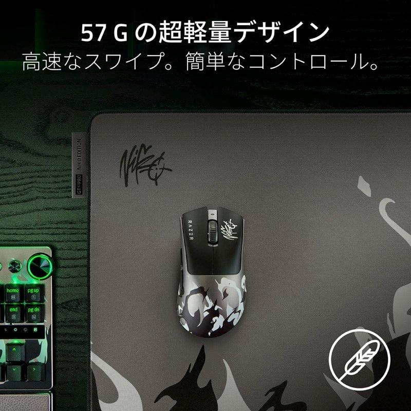 マウス・トラックボール Razer DeathAdder V4 Pro NiKo Edition Razer DeathAdder V4 Pro 有線 / 2.4GHz ワイヤレス 両対応