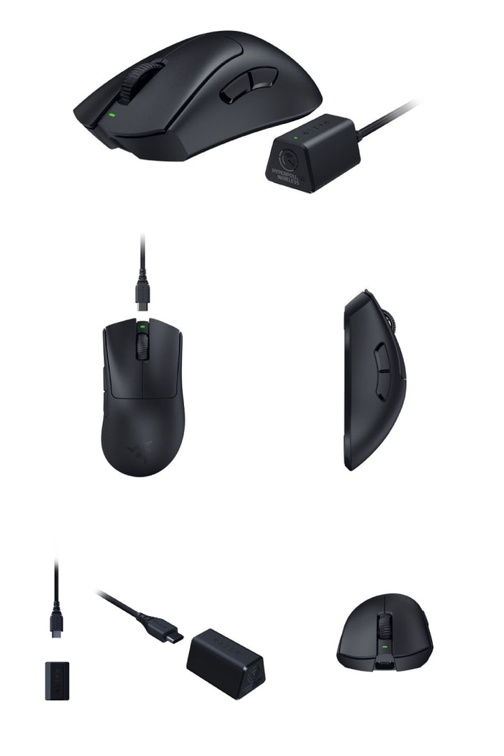 Razer DeathAdder V3 Pro HyperPolling Wireless Dongle Bundle 8000Hz ワイヤレスポーリングレート対応 超軽量 eスポーツマウス