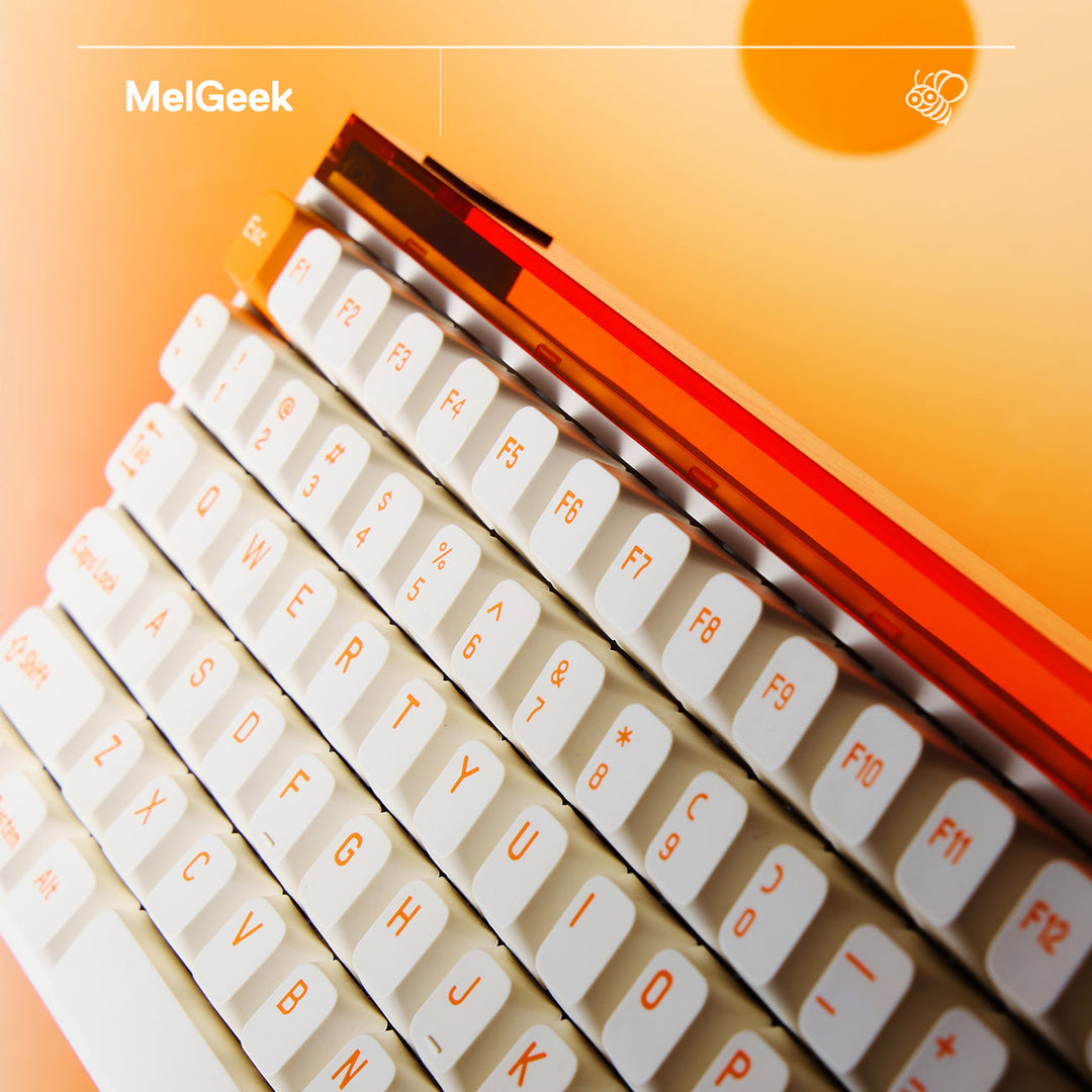 MelGeek MADE84 Pro 75% 英語配列 有線 8000Hz ラピッドトリガー対応 テンキーレス 84キー ゲーミングキーボード Orange 磁気スイッチ