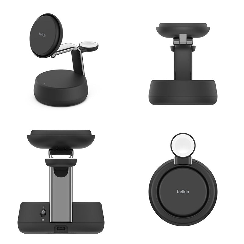 BELKIN Qi2 25W 3-in-1 マグネット式充電ドック MagSafe対応
