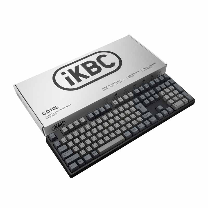 iKBC IK-CD108 日本語配列 有線 フルサイズ RGBライト搭載 ホットスワップ 112キー メカニカルキーボード　GATERON