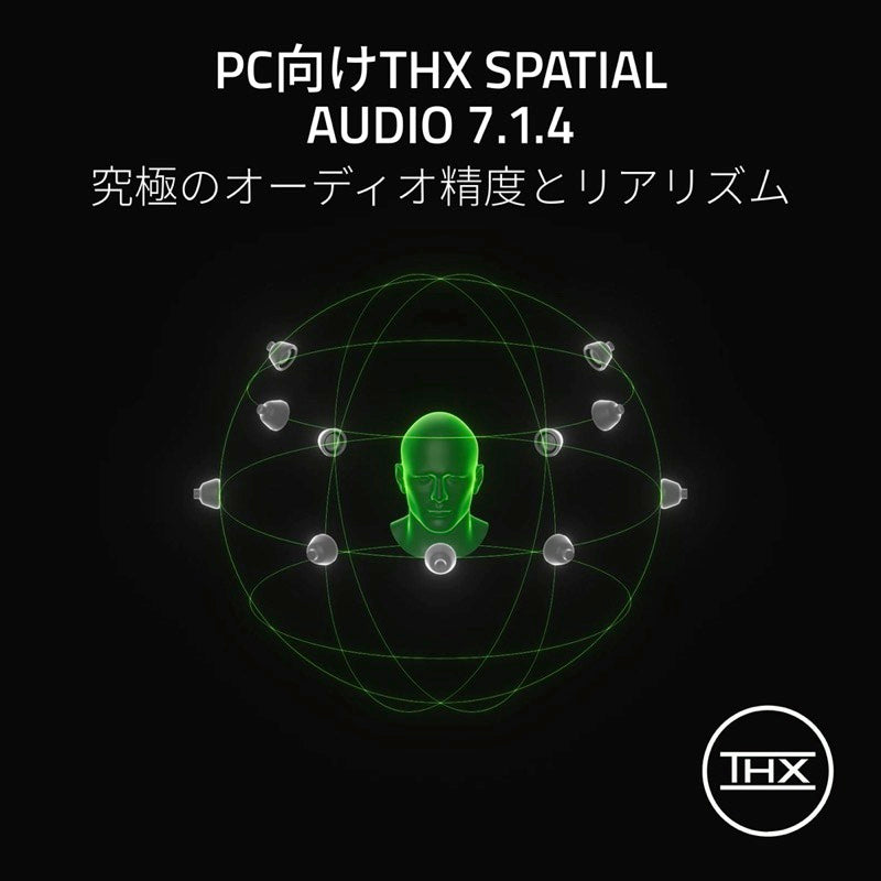 Razer Hammerhead V3 HyperSpeed Bluetooth 6.0 ワイヤレスマルチプラットフォーム ANC ゲーミングイヤフォン
