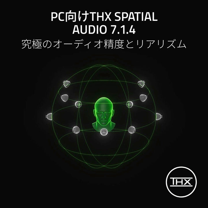 Razer Hammerhead V3 HyperSpeed Bluetooth 6.0 ワイヤレスマルチプラットフォーム ANC ゲーミングイヤフォン