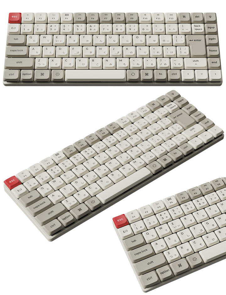 Keychron K3 Max QMK/VIA Mac日本語配列 有線 / Bluetooth 5.1 ワイヤレス 両対応 テンキーレス Gateronロープロファイル2.0 White LED メカニカルキーボード レトロカラー