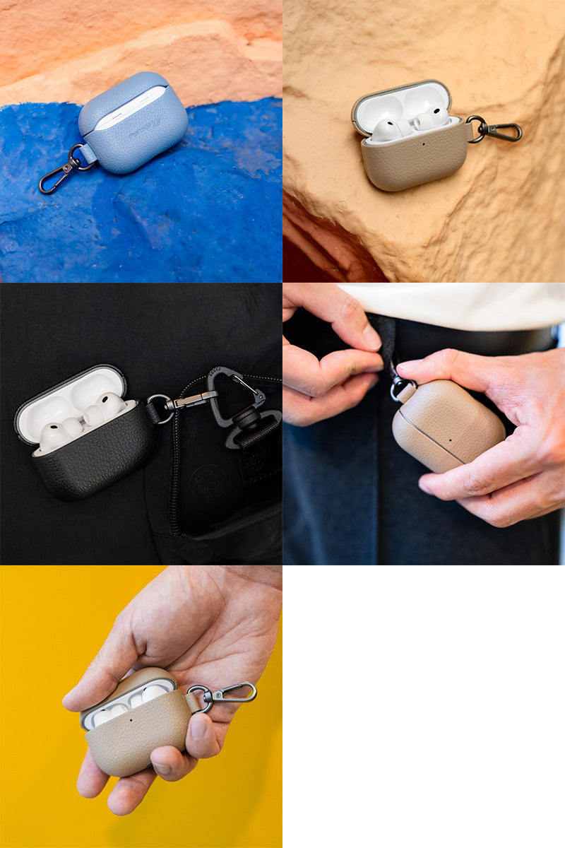 MONOCOZZI AirPods Pro 3 EXQUISITE カラビナ付き 本革ケース