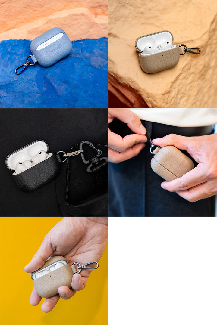 MONOCOZZI AirPods Pro 3 EXQUISITE カラビナ付き 本革ケース