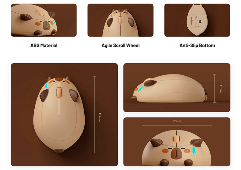 Akko アニマルマウス 2.4GHz Bluetooth 無線対応