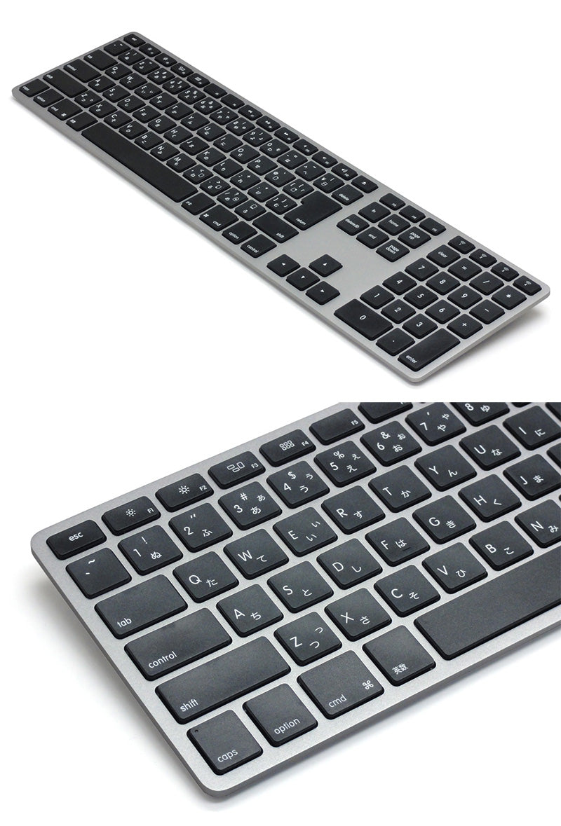 Matias Wireless Aluminum Keyboard Mac用 日本語配列 Bluetooth フルサイズ キーボード
