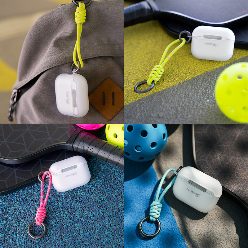 スマホアクセサリー AirPods  i30 MONOCOZZI AirPods Pro 3 ESSENTIALS カラビナ付き TPUケース