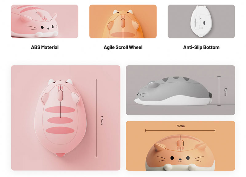 Akko 猫マウス 2.4GHz Bluetooth 無線対応