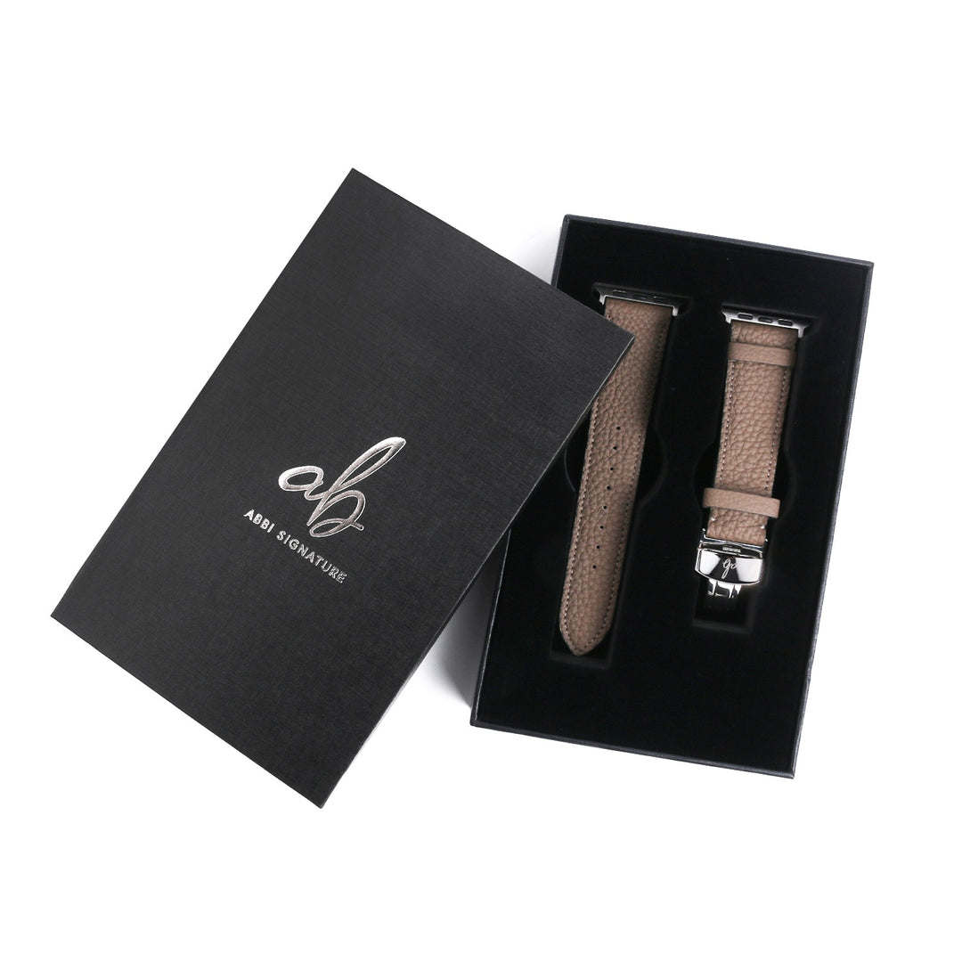 ABBI SIGNATURE Apple Watch 本革 交換ベルト シュランケンカーフバンド 日本製 for 49/46/45/44mm (Ultra2/1,Series10-1,SE)
