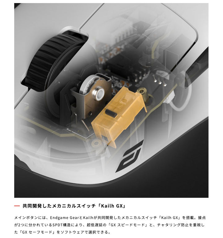 ENDGAME GEAR OP1w 4K V2 Gaming Mouse 無線 / 有線 4Kモデル