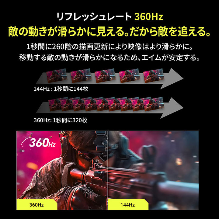 GRAPHT THE SHOOTER Gaming Monitor 24インチ ゲーミングモニター