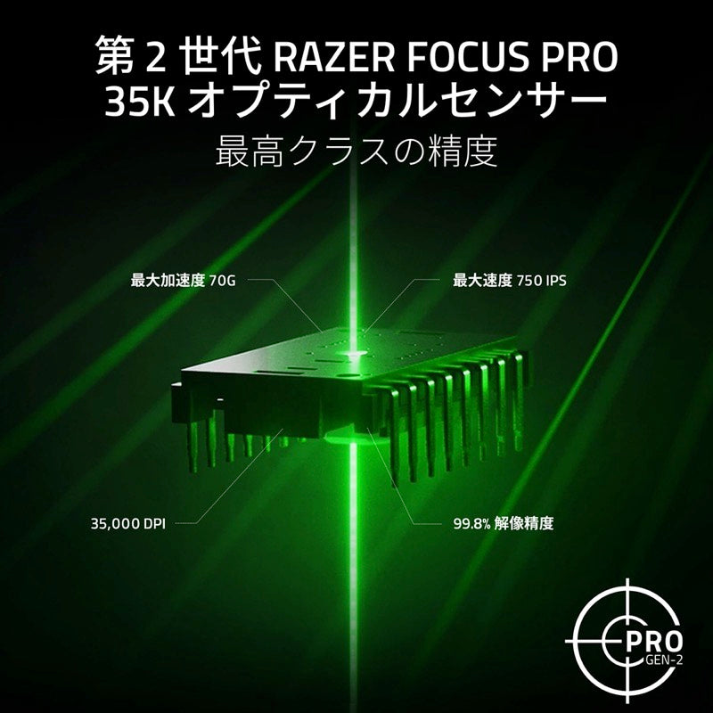 Razer Viper V3 Pro SE 超軽量左右対称型 Razer HyperSpeed Wireless対応 eスポーツゲーミングマウス