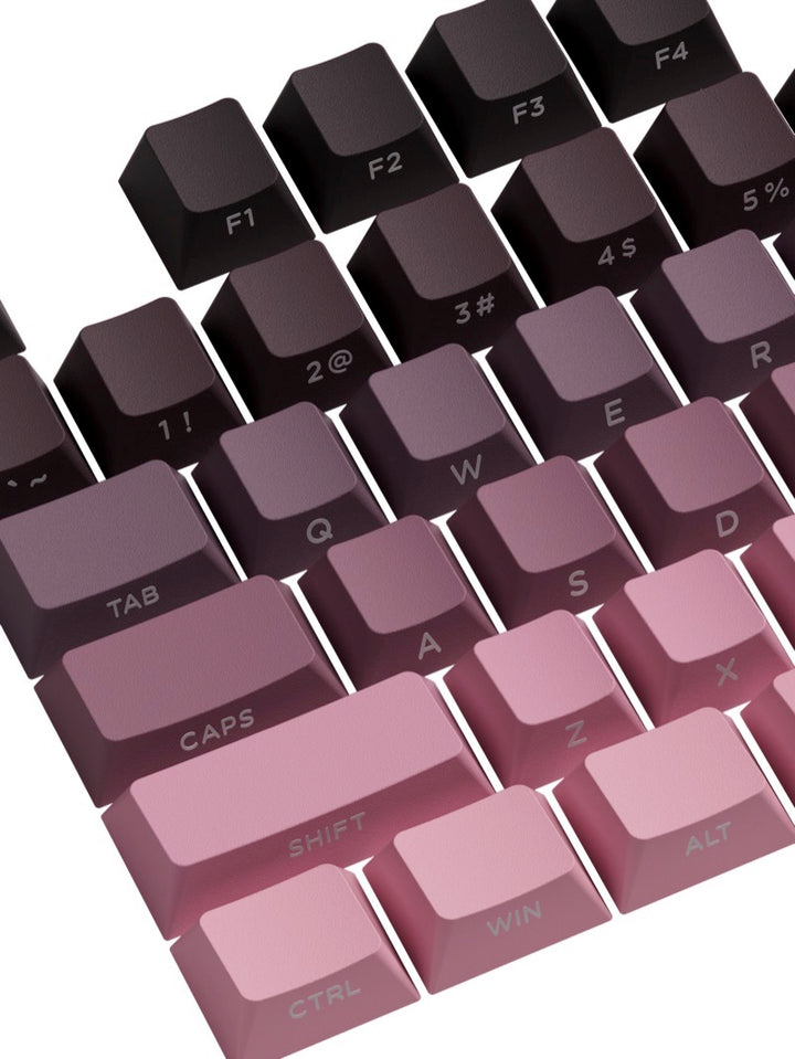 Akko グラデーション キーキャップセット 135キー 60/75/85/100% 光透過 サイドプリント