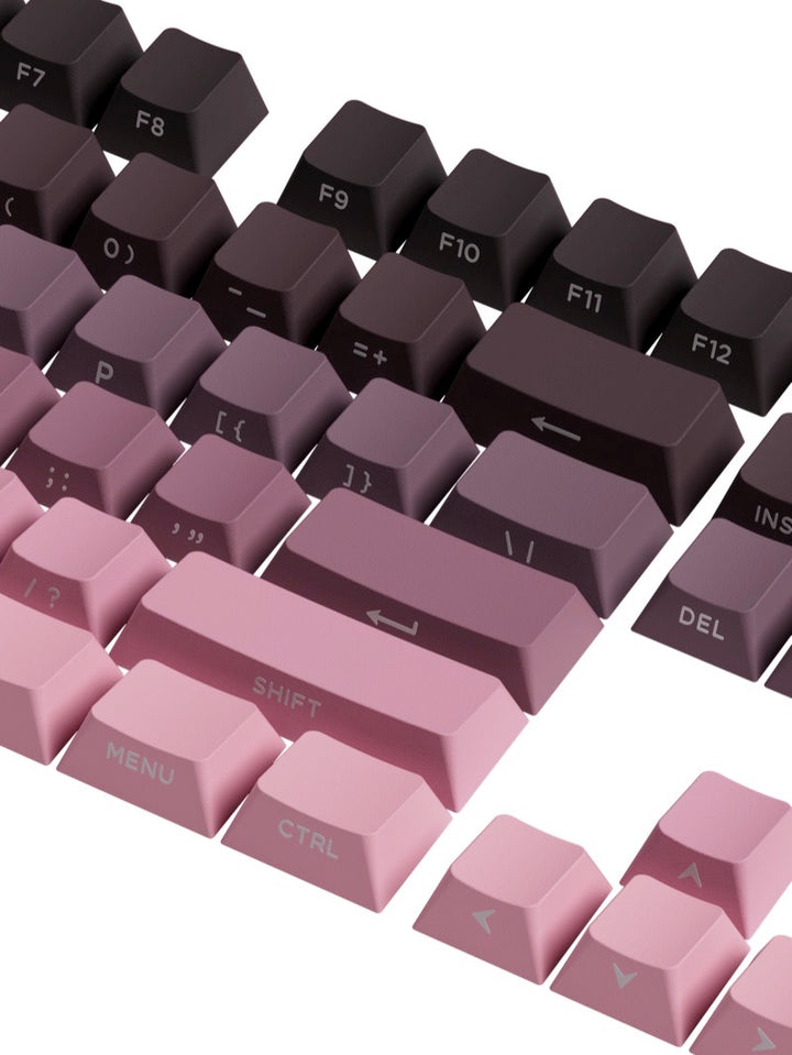 Akko グラデーション キーキャップセット 135キー 60/75/85/100% 光透過 サイドプリント